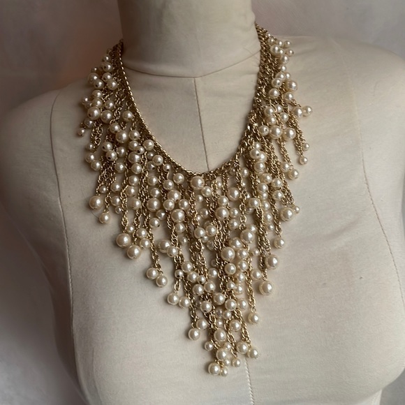 GORGEOUS vintage ARNOLD SCAASI pearl statement necklace signed original… - Picture 5 of 17
